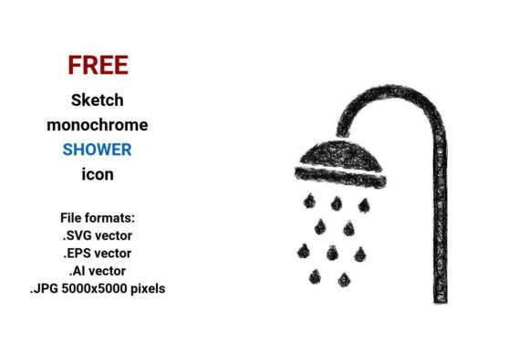 Grab the FREE Sketch Shower Icon for Your Next Project