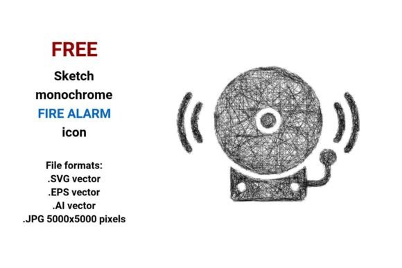 Grab This FREE Sketch Fire Alarm Icon for Your Projects
