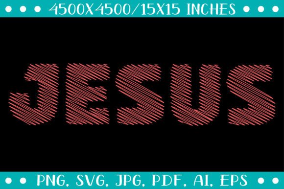 Jesus Typography SVG: A Faith-Driven Design Asset