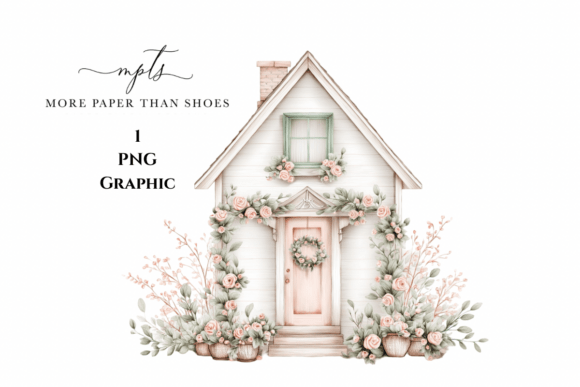 Shabby Chic Pastel House: Storybook Charm for Autumn Designs